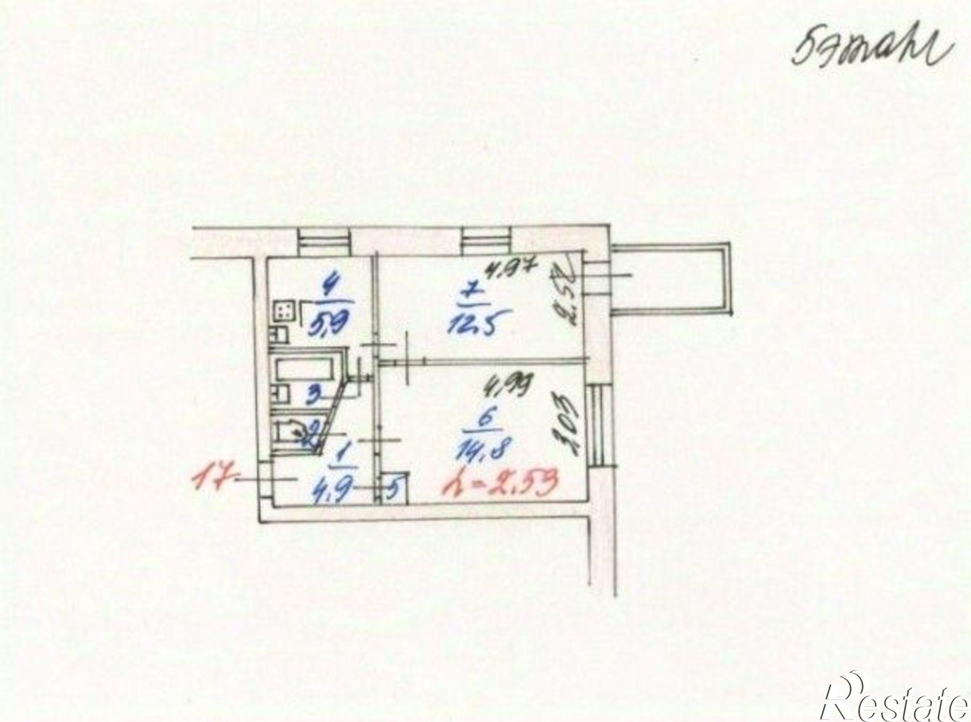Купить квартиру за 3 950 000 рублей на проезд Матросова, 11Б
