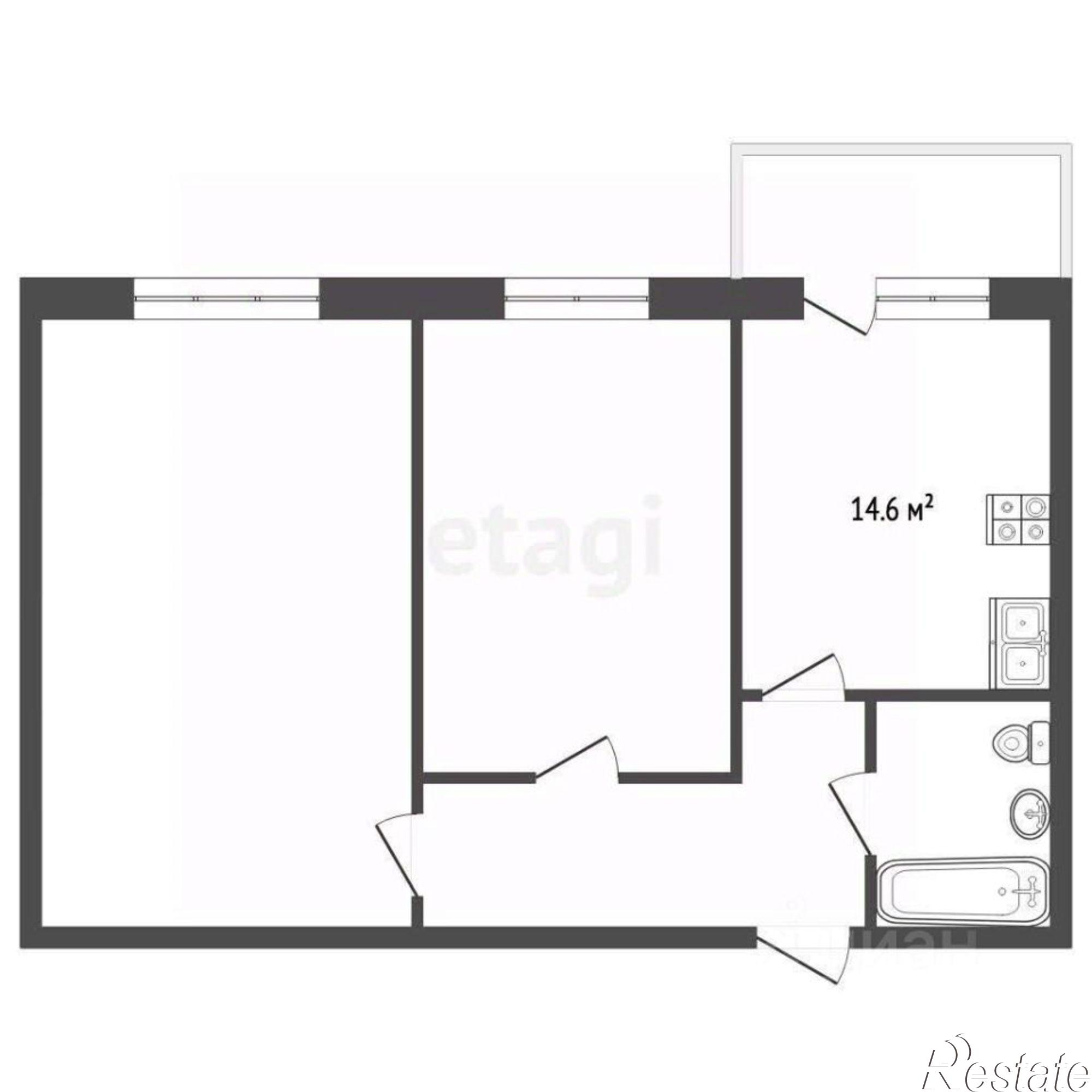 Купить квартиру за 10 500 000 рублей на улица Лизы Чайкиной, 7