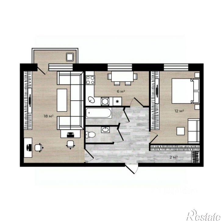 2-комн квартира улица Большие Полянки, 21,  д. 21
