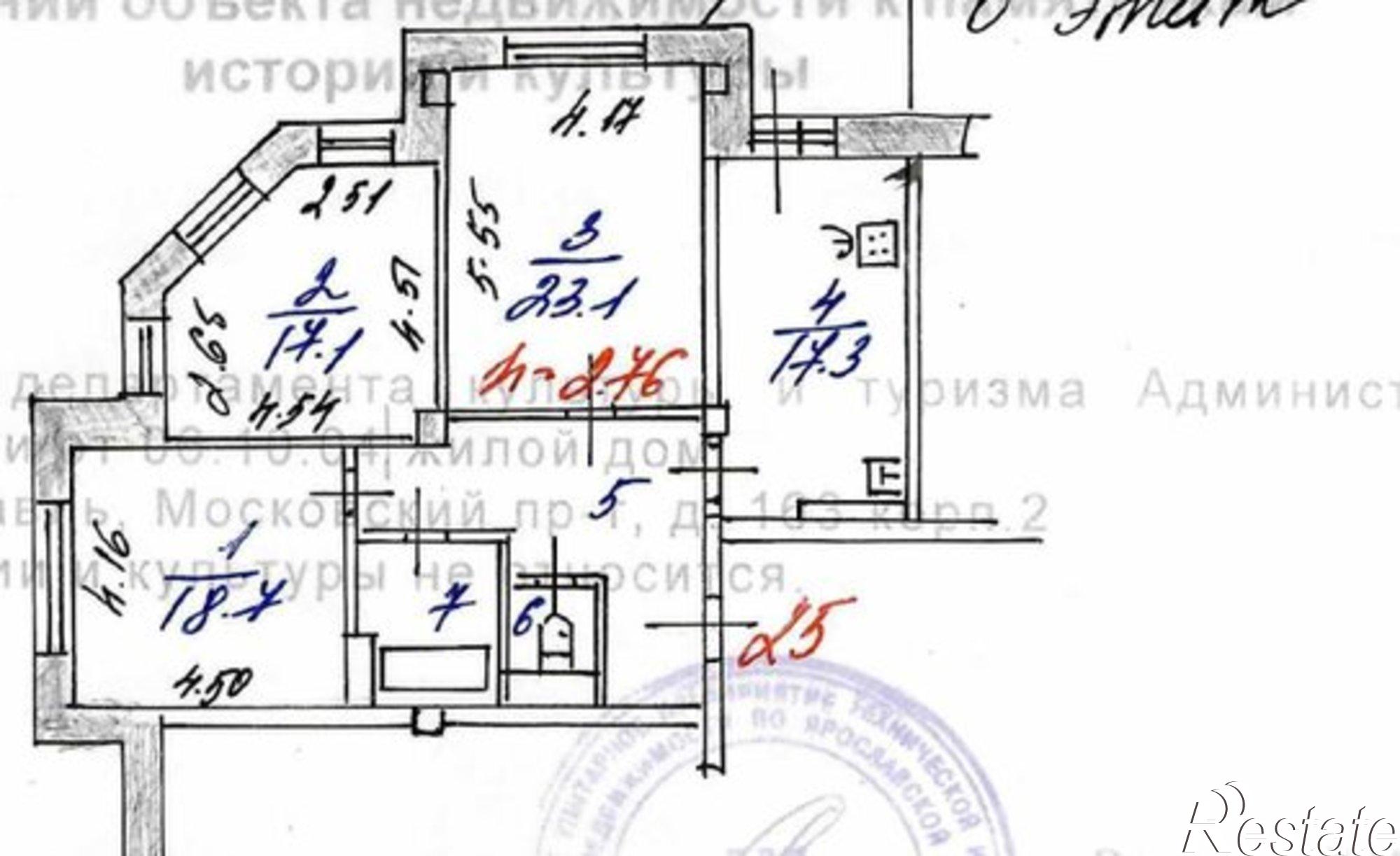 Купить квартиру за 12 000 000 рублей на Московский проспект, 163 к2