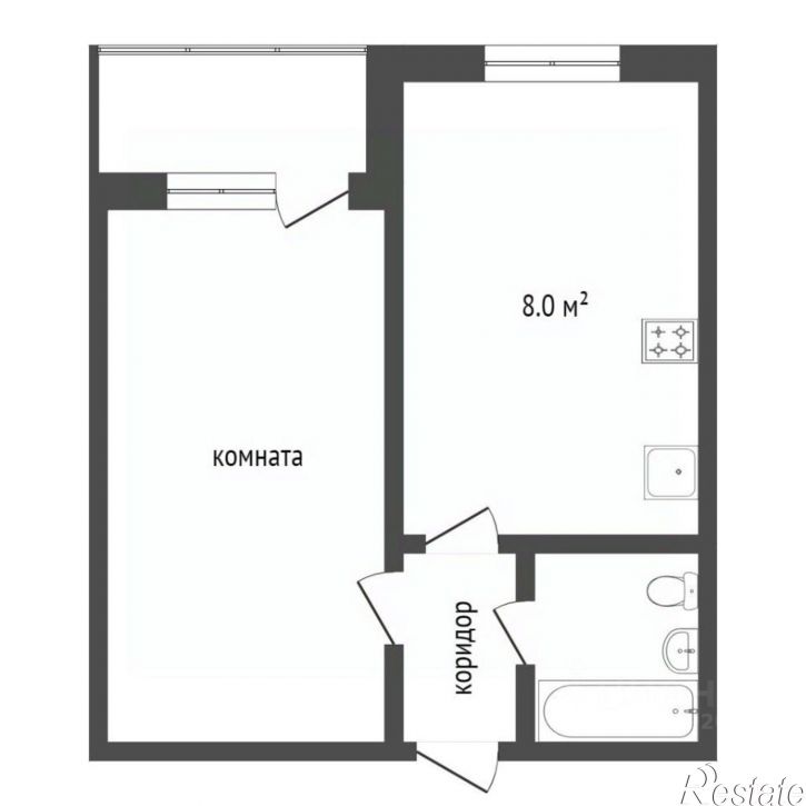 1-комн квартира улица Урицкого, 27,  д. 27