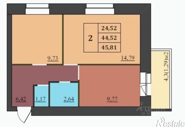 2-комн квартира Выставочная улица, 7,  д. 7