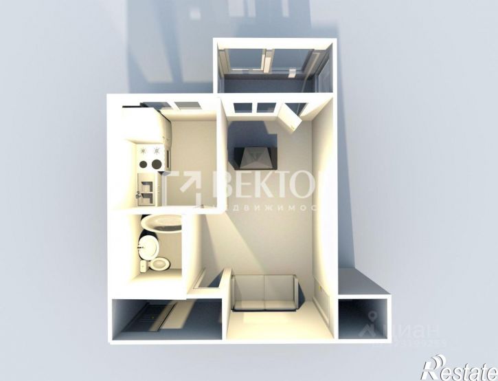 1-комн квартира проспект Ленина, 36А,  д. 36А