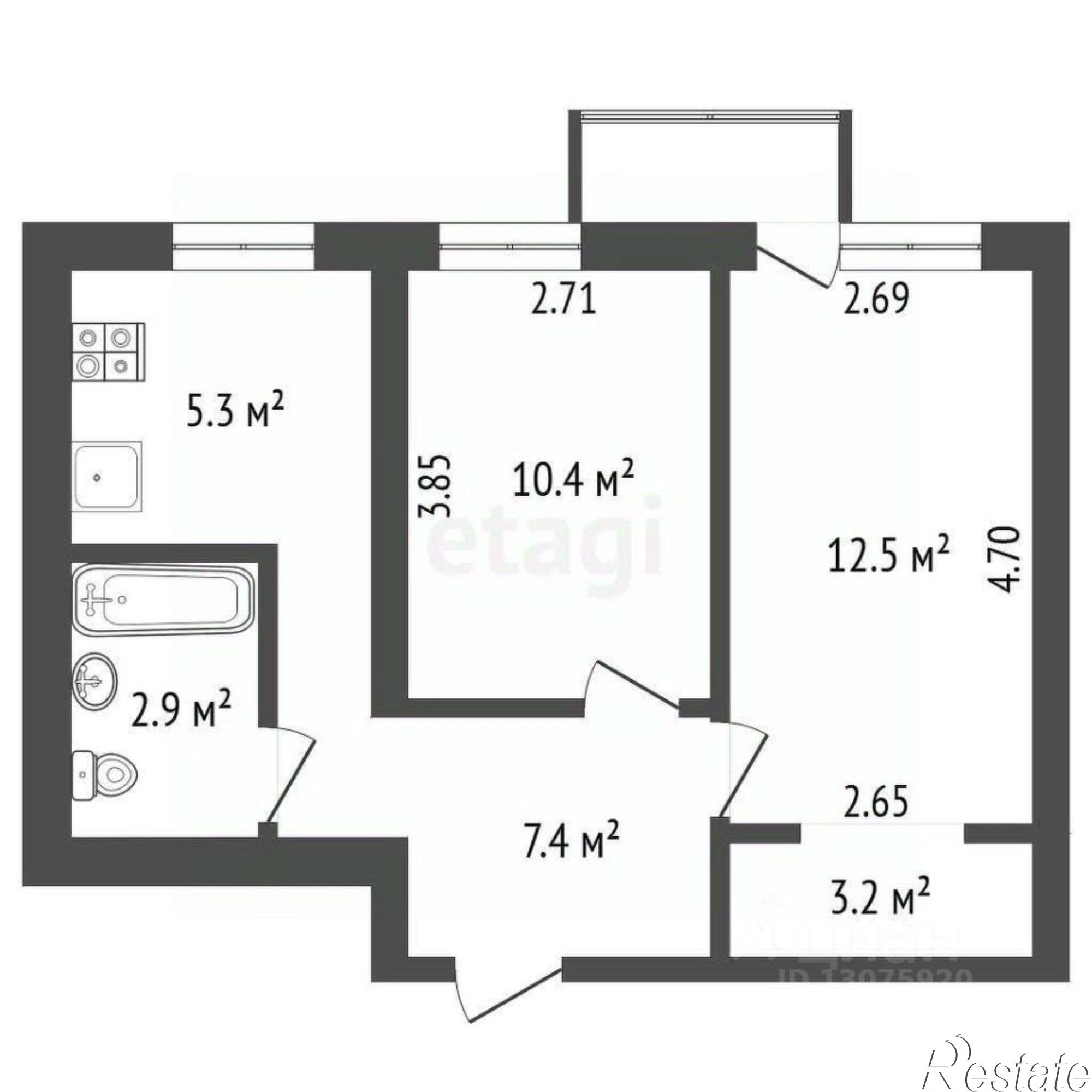 Купить квартиру за 3 400 000 рублей на улица Урицкого, 67