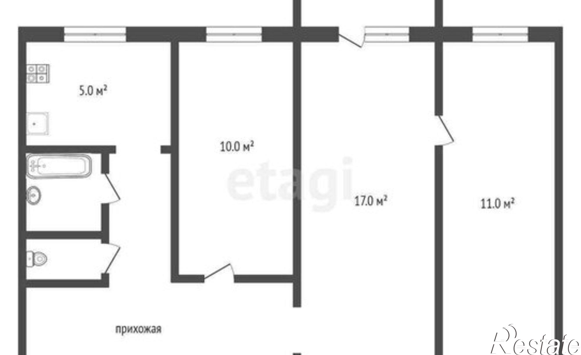 Купить квартиру за 3 600 000 рублей на улица Панина, 25