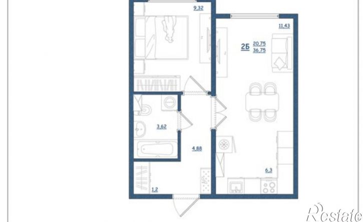 2-комн квартира Шандорная улица, 14,  д. 14