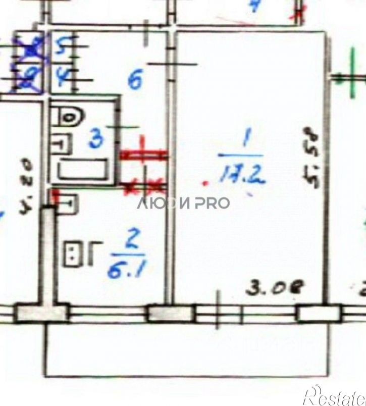2-комн квартира улица Лермонтова, 44А,  д. 44А