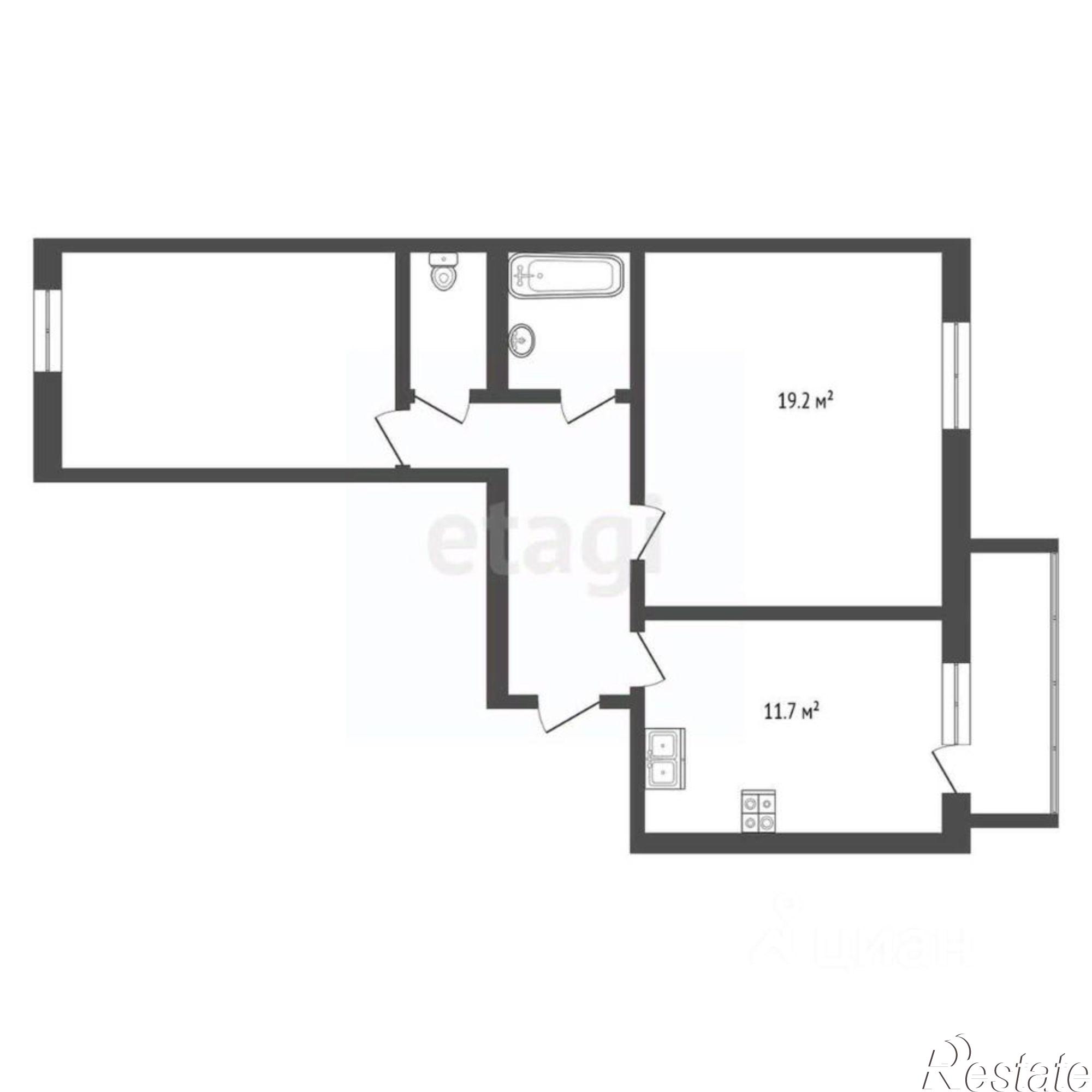 Купить квартиру за 6 049 000 рублей на улица Александра Додонова, 4 к4