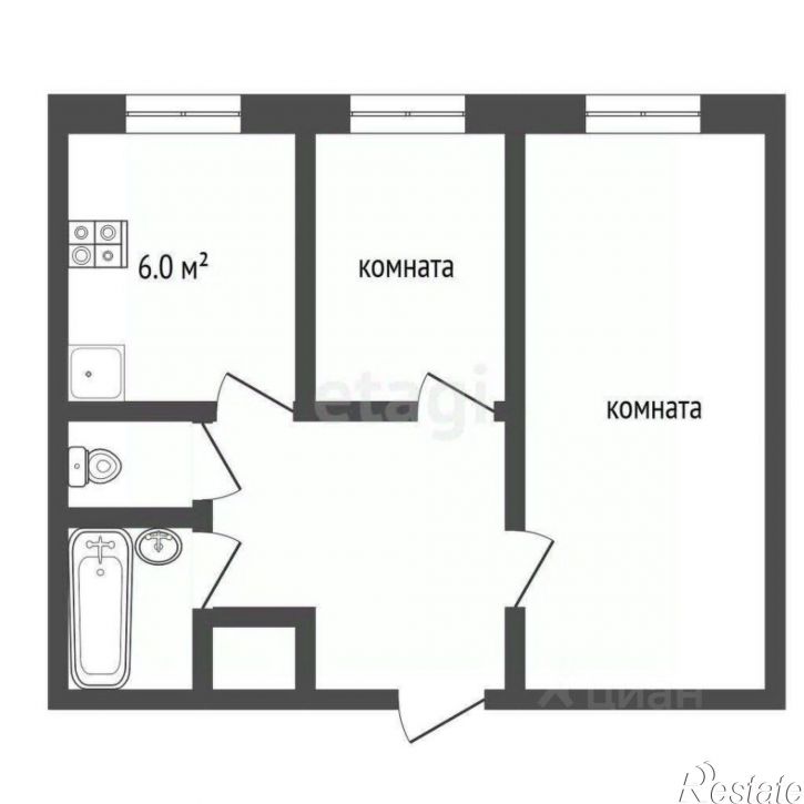 2-комн квартира улица Панина, 13,  д. 13