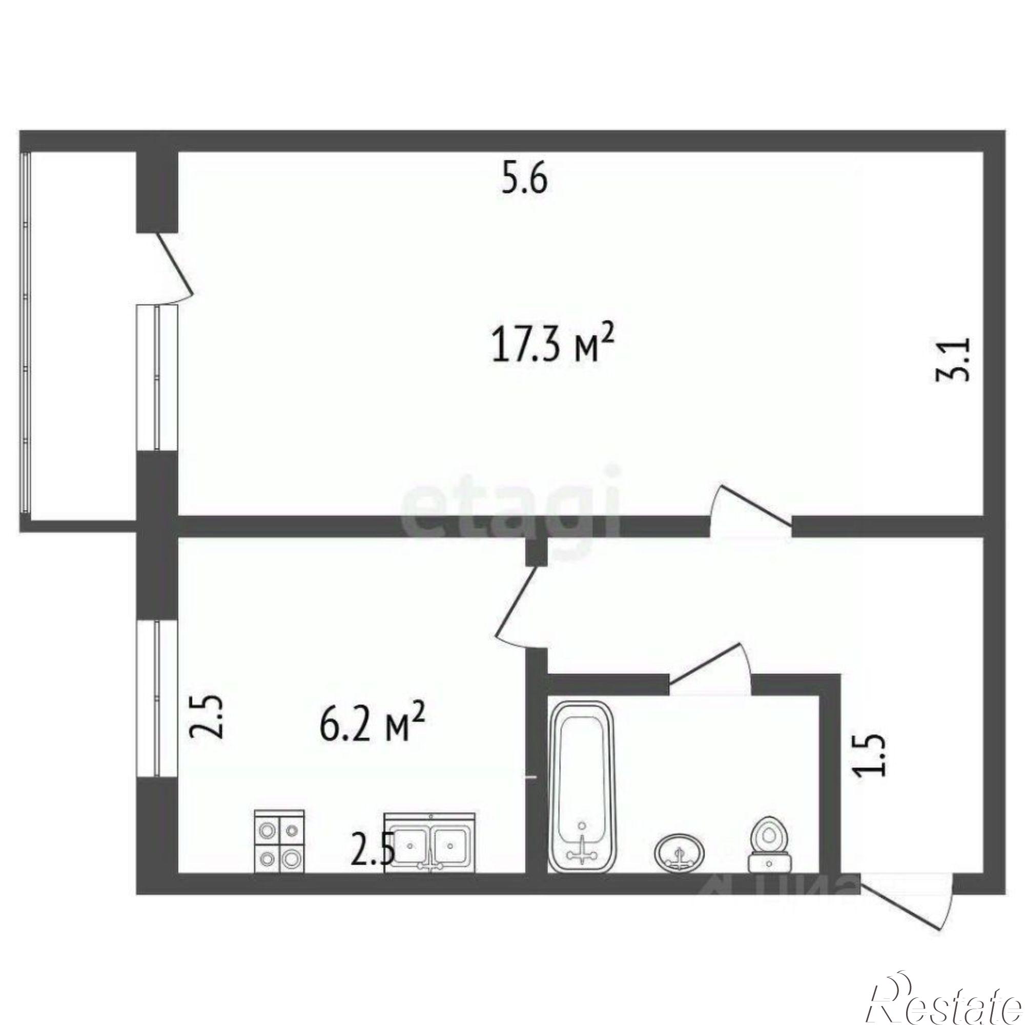 Купить квартиру за 2 900 000 рублей на ул Большие Полянки, 15