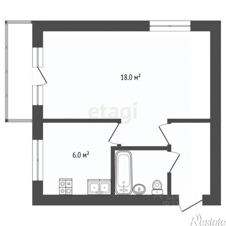 1-комн квартира Пионерская улица, 1,  д. 1