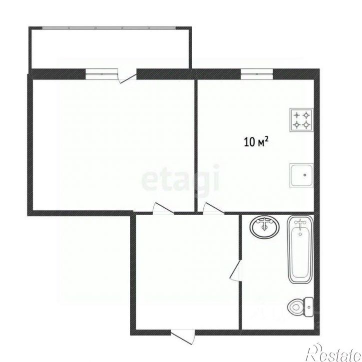 1-комн квартира 3-я Жилая улица, 9,  д. 9