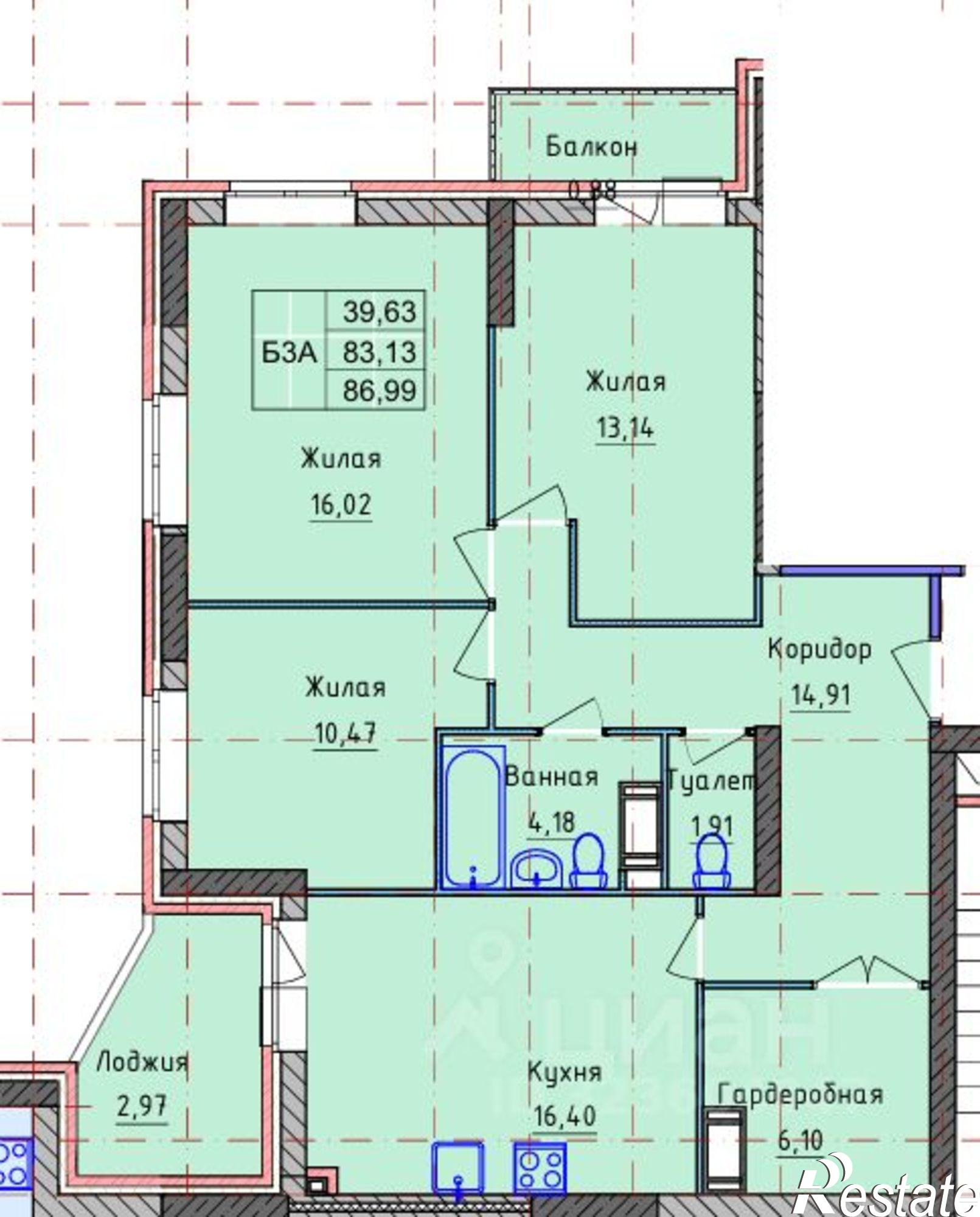 Купить квартиру за 6 248 120 рублей на Пашуковская улица, 11
