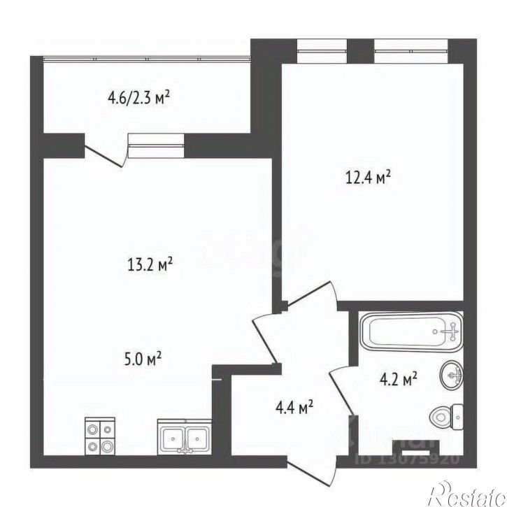 1-комн квартира Тутаевское шоссе, 93Б,  д. 93Б