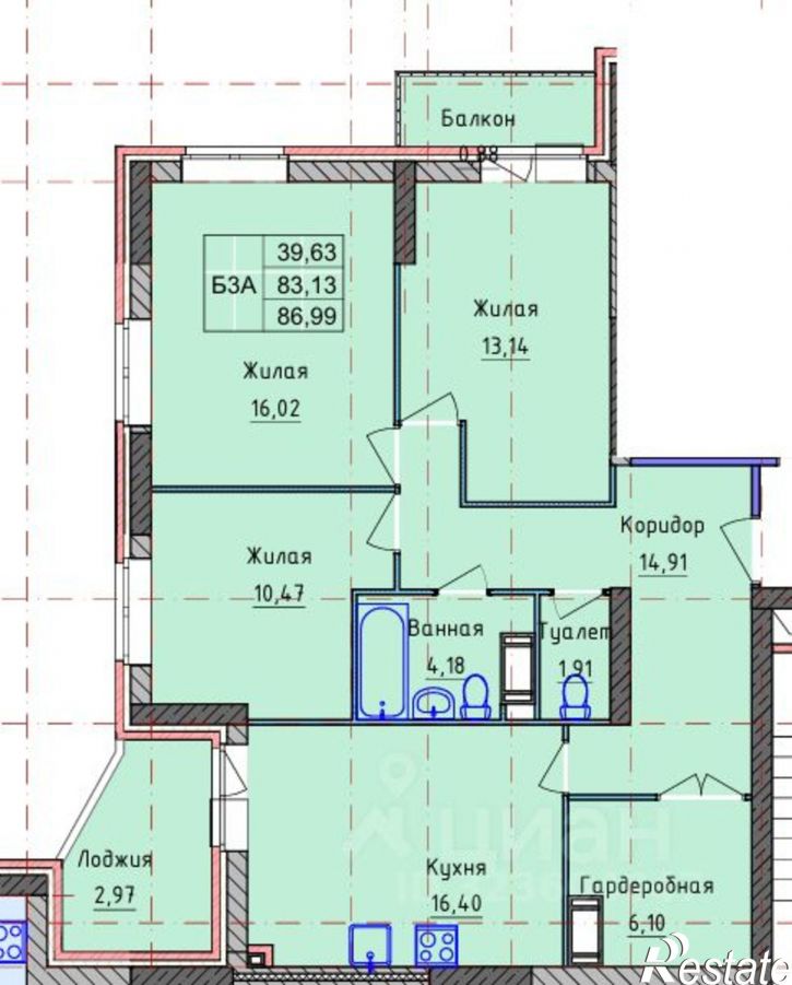 3-комн квартира Пашуковская улица, 11,  д. 11