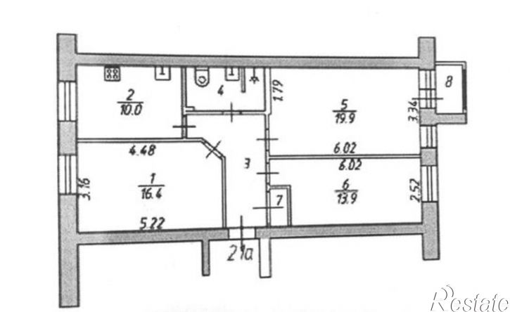 3-комн квартира улица Терешковой, 25,  д. 25