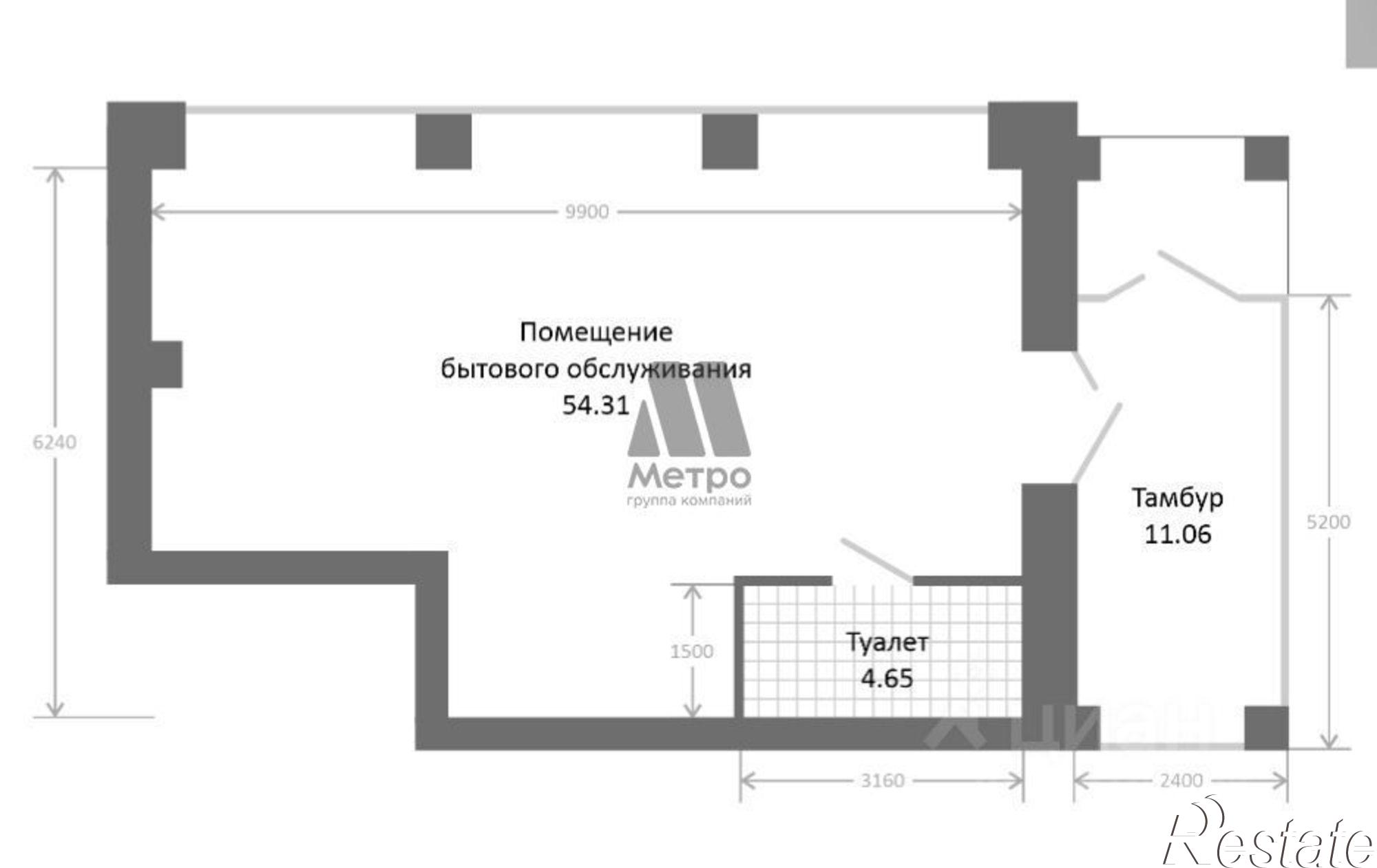 Сдать торговое помещение за 105 000 рублей на Клубная улица, 33