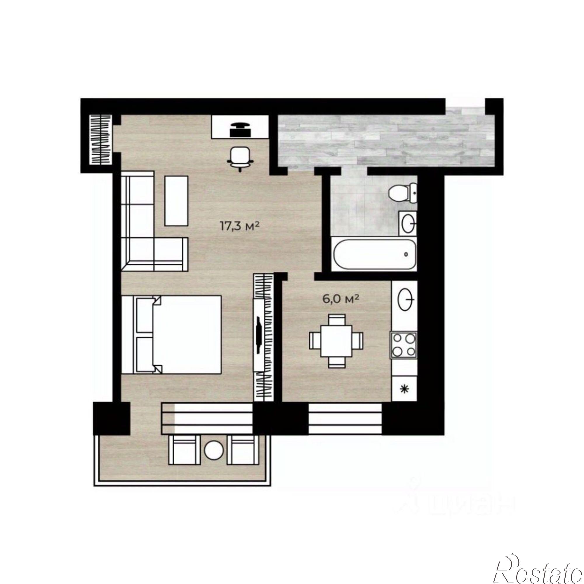 Купить квартиру за 2 700 000 рублей на улица Блюхера, 56