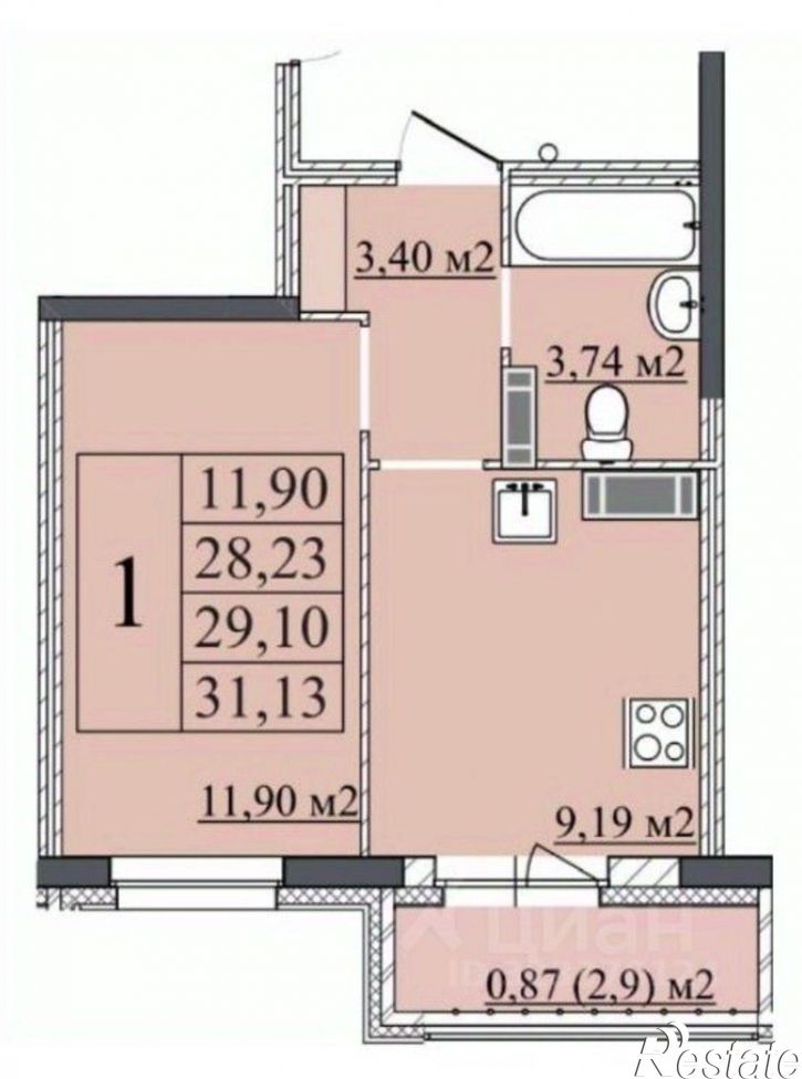 1-комн квартира Старая Костромская улица, 3,  д. 3