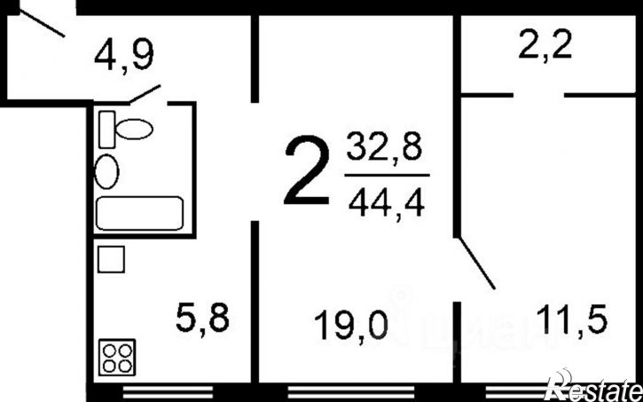 2-комн квартира проезд Шавырина, 29,  д. 29