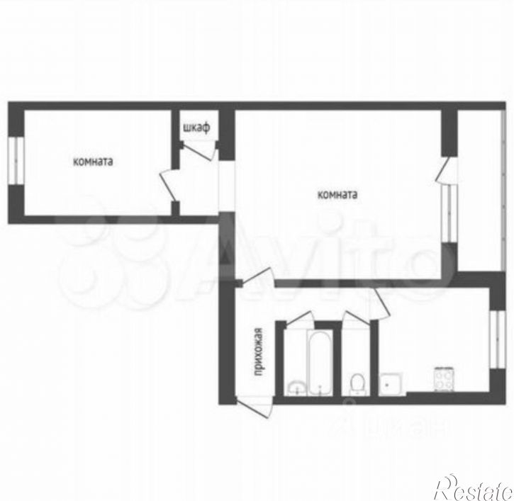 2-комн квартира улица Туманова, 8,  д. 8