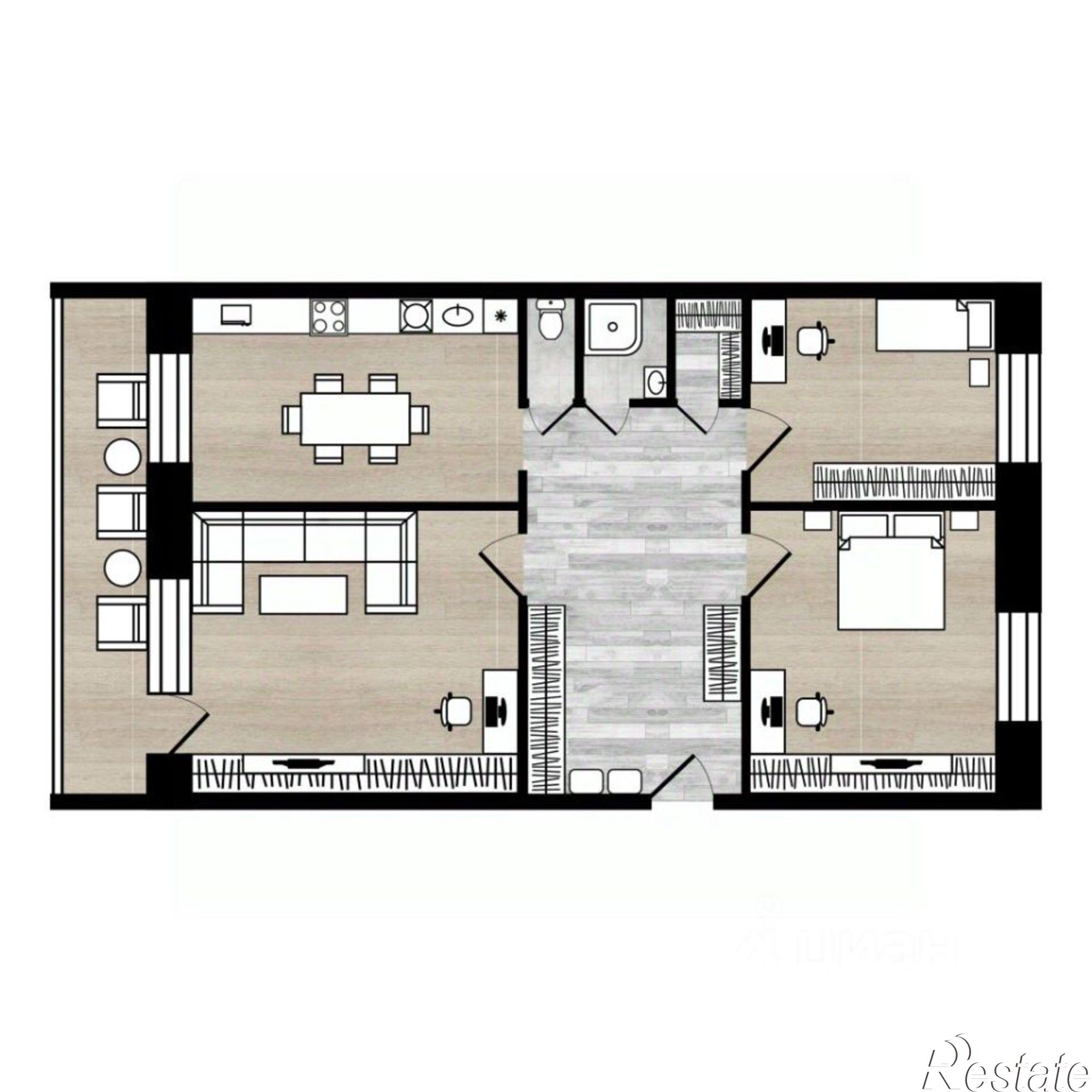 Купить квартиру за 4 999 000 рублей на ул 1-я Портовая, 21