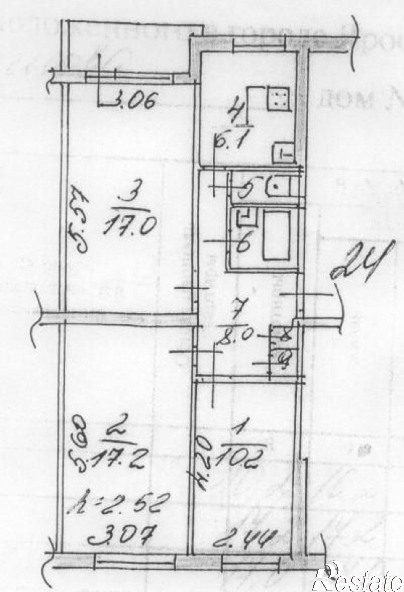 Купить квартиру за 3 800 000 рублей на улица Панфилова, 21 к2