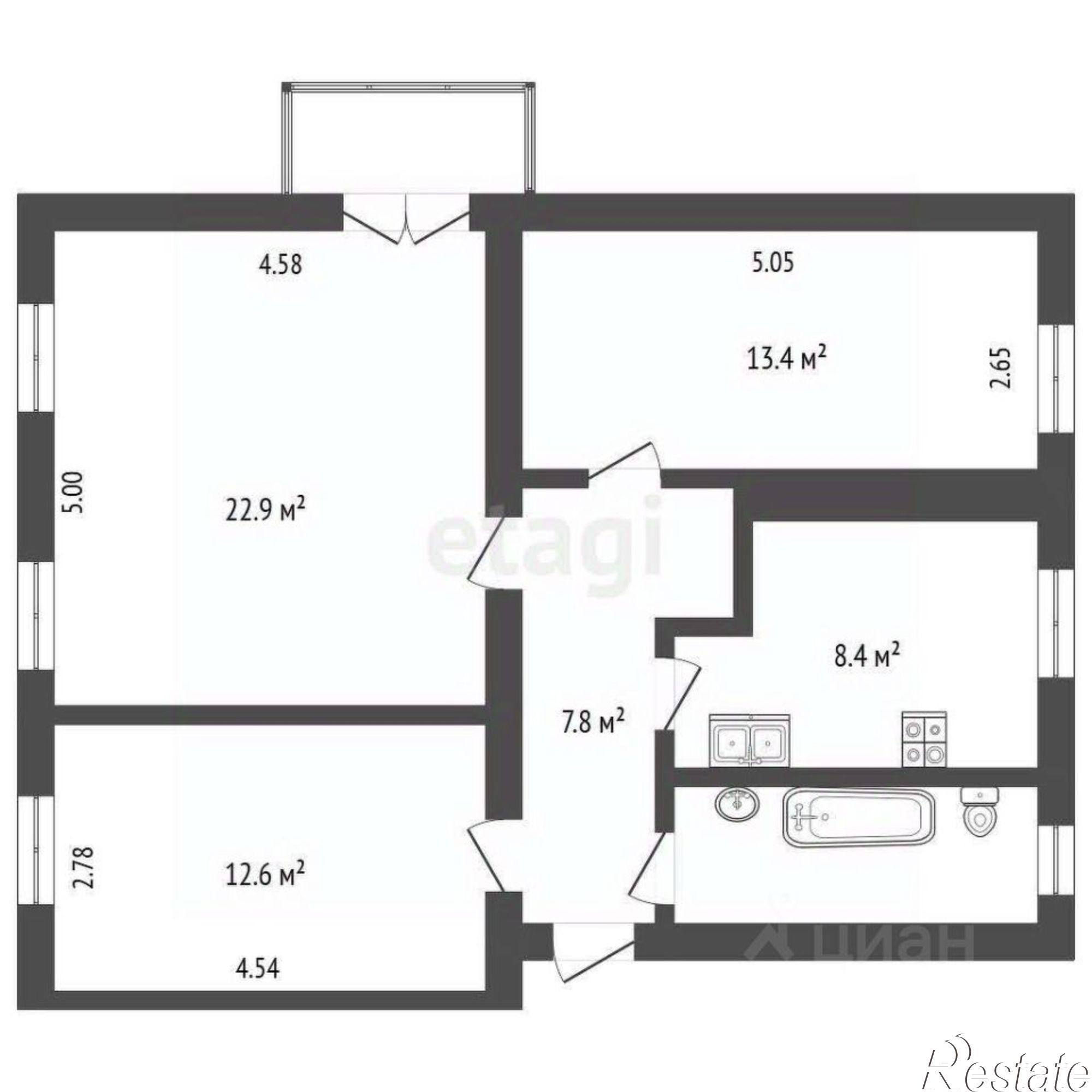 Купить квартиру за 7 200 000 рублей на проезд Ухтомского, 4