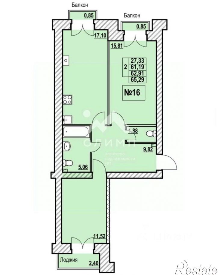 2-комн квартира ул Верхняя, 1а,  д. 1а