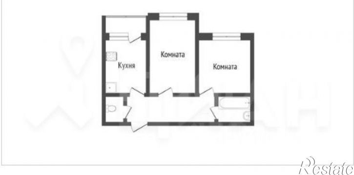 2-комн квартира ул Чернопрудная, 10 2,  д. 10 2,  к. 2