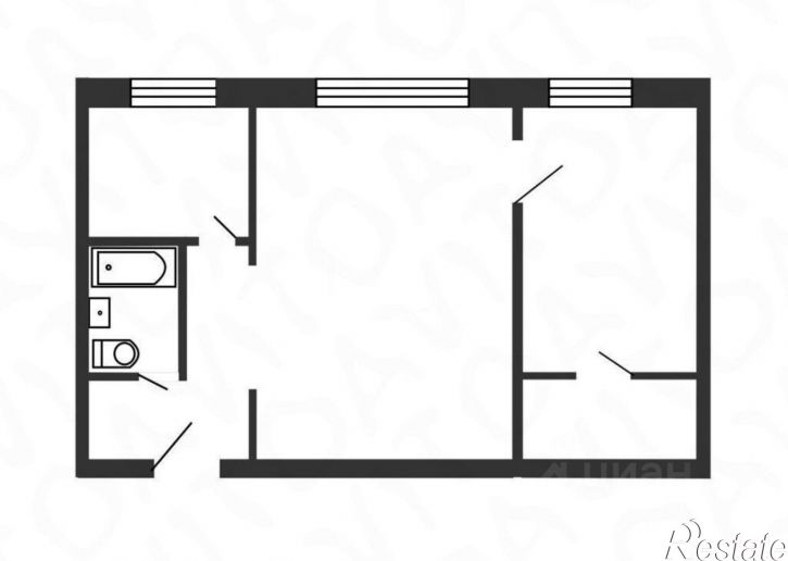 2-комн квартира улица Добрынина, 29Б,  д. 29Б