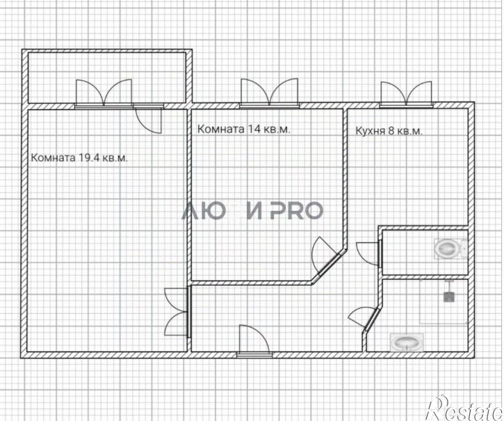2-комн квартира улица Батова, 9,  д. 9