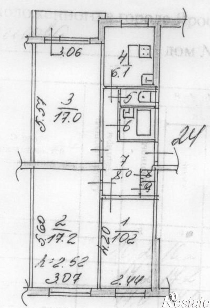 3-комн квартира улица Панфилова, 21 к2,  д. 21 к2