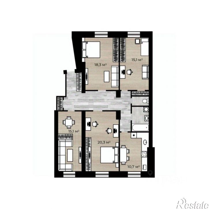 4-комн квартира ул Свободы, 81/33,  д. 81/33