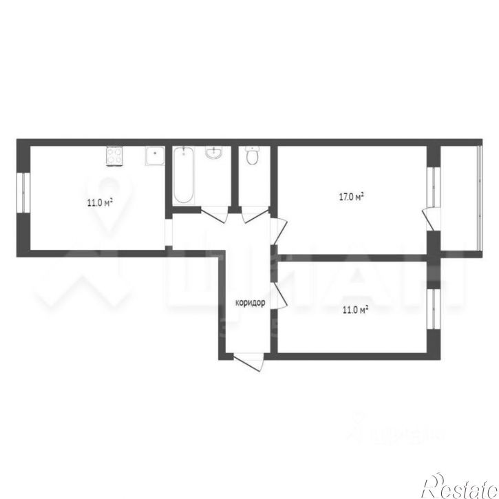 2-комн квартира Малая Техническая улица, 10,  д. 10