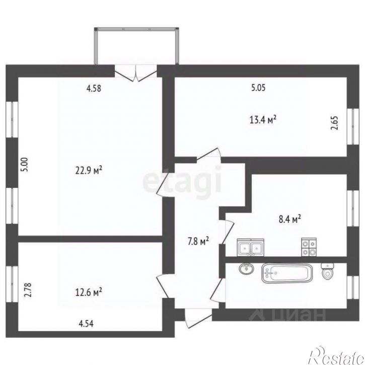 3-комн квартира проезд Ухтомского, 4,  д. 4