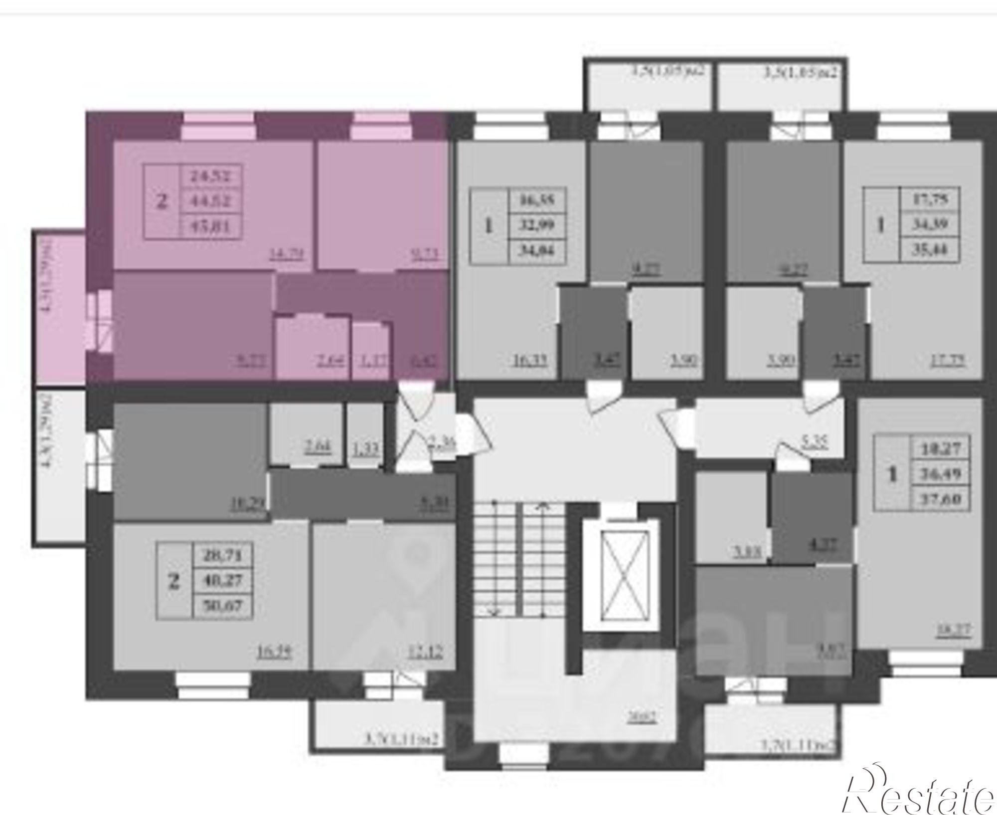 Купить квартиру за 4 080 000 рублей на Ленинградский проспект, 98/2