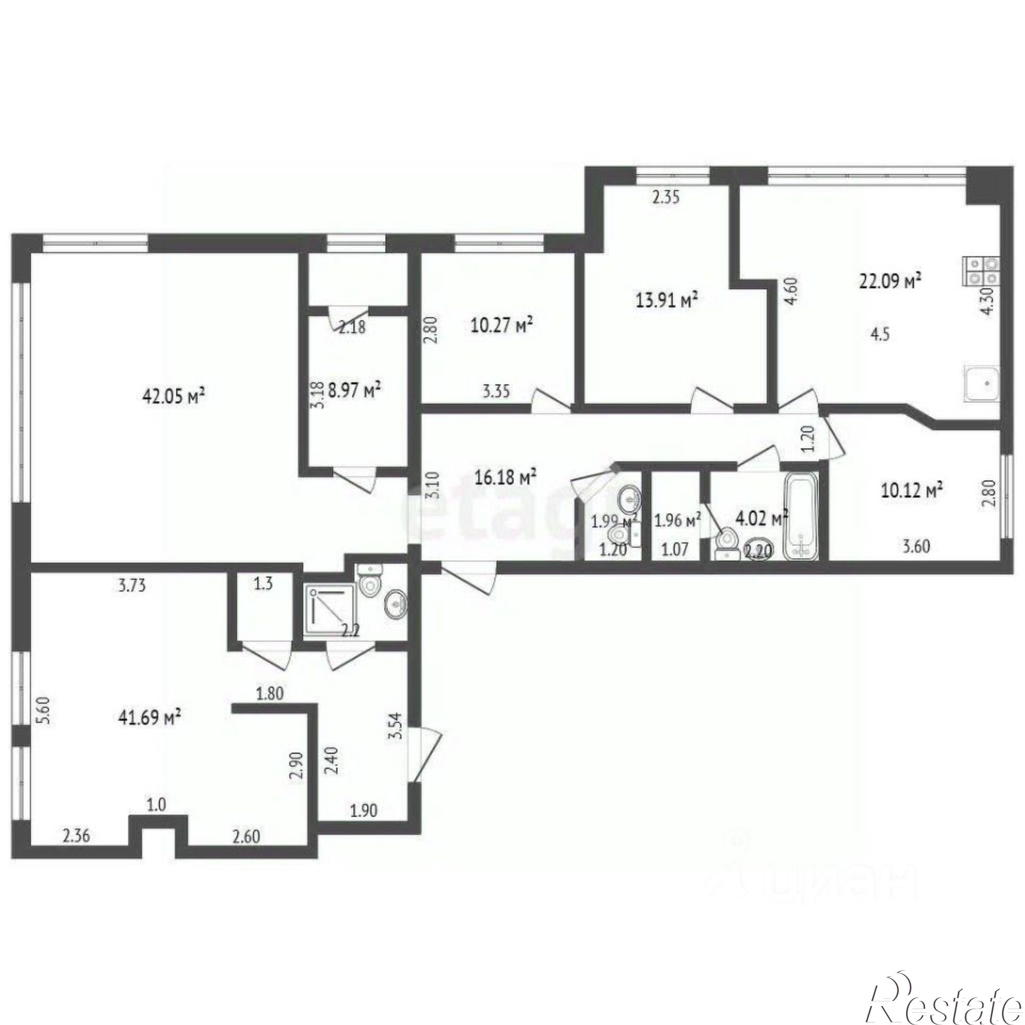 Купить квартиру за 19 000 000 рублей на Московский проспект, 78