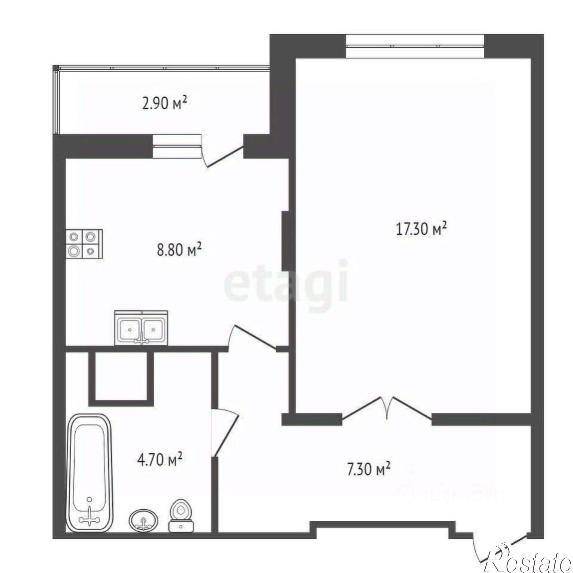 Купить квартиру за 2 300 000 рублей на Брагинская улица, 18 к3