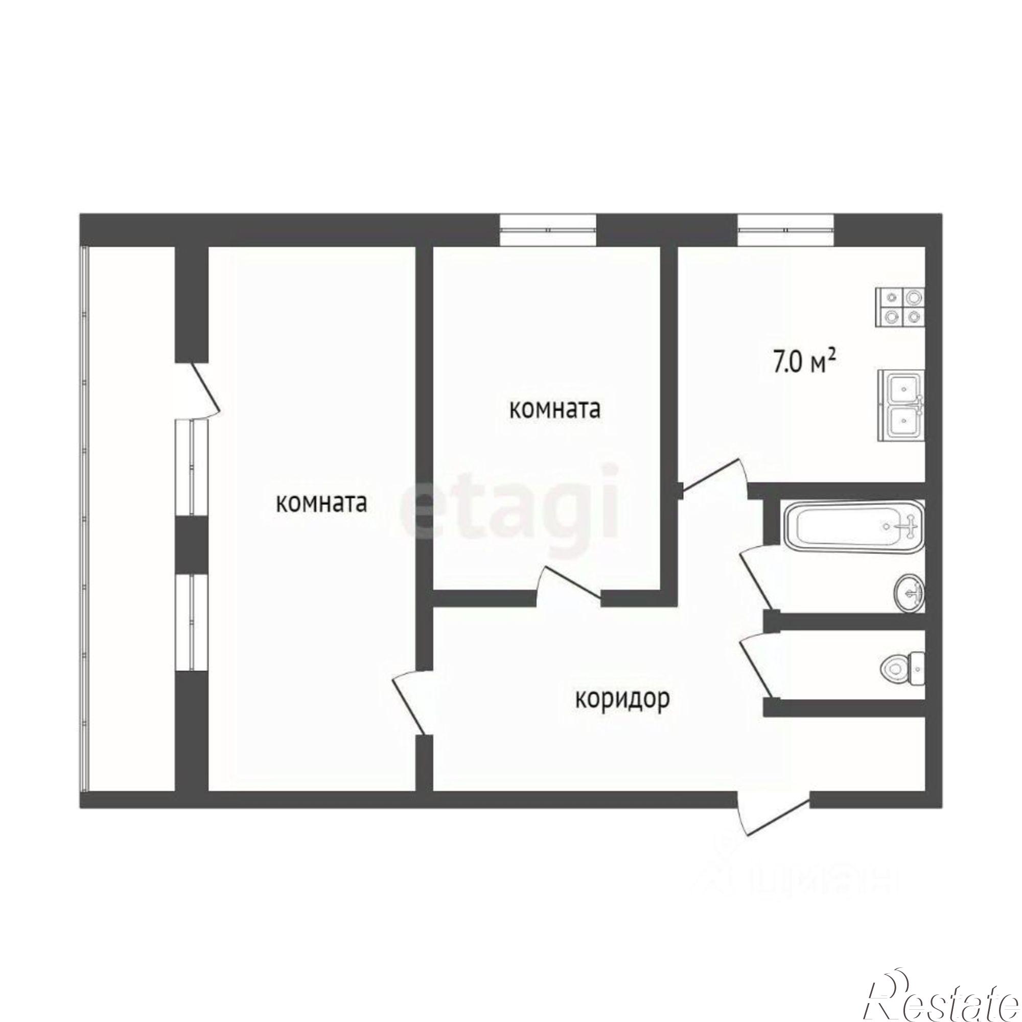 Купить квартиру за 3 499 000 рублей на Тутаевское шоссе, 89