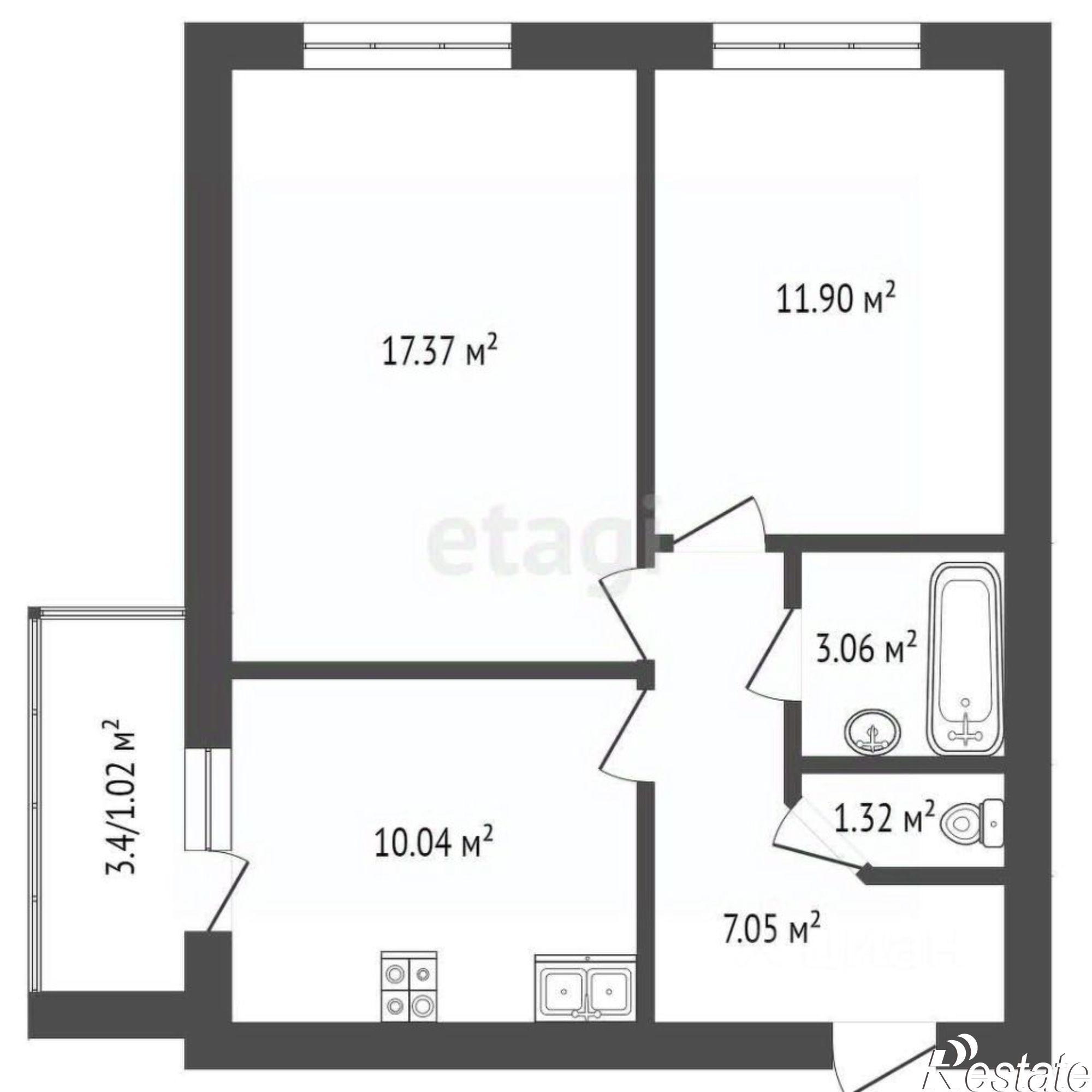 Купить квартиру за 4 870 000 рублей