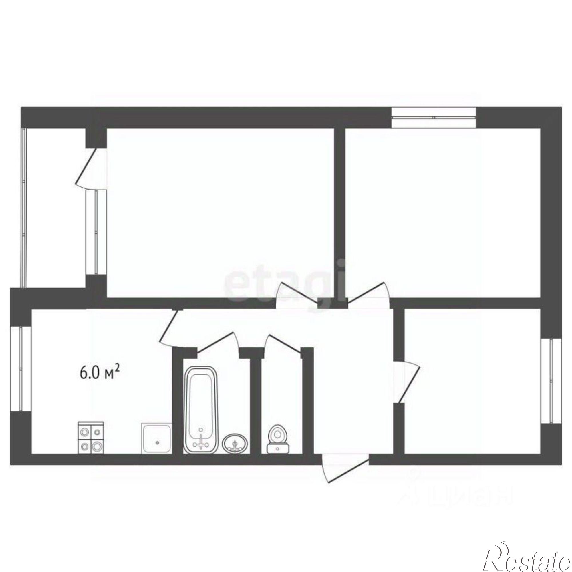 Купить квартиру за 4 690 000 рублей на 4-я Портовая улица, 5