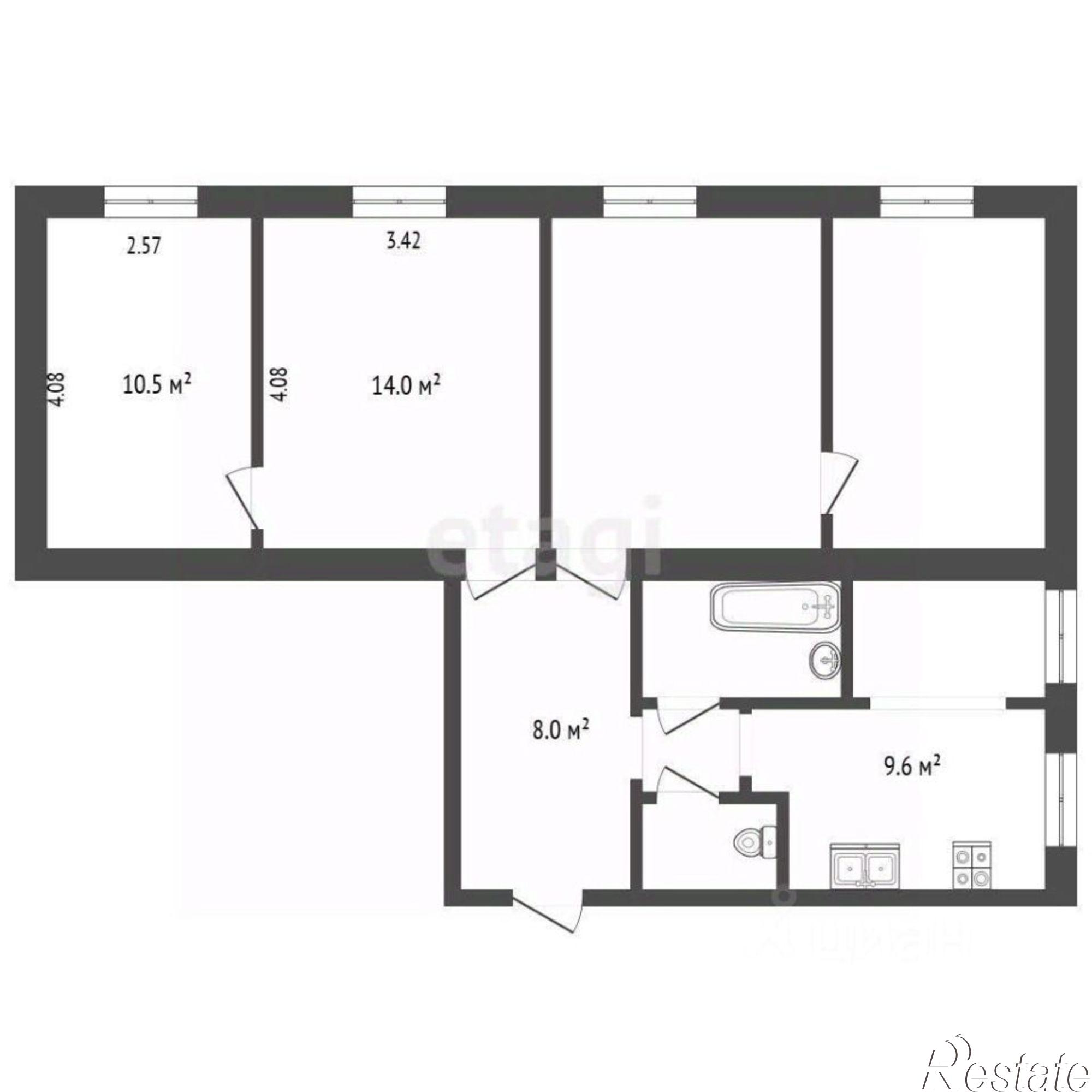 Купить комнату за 3 750 000 рублей на Большая Октябрьская улица, 69