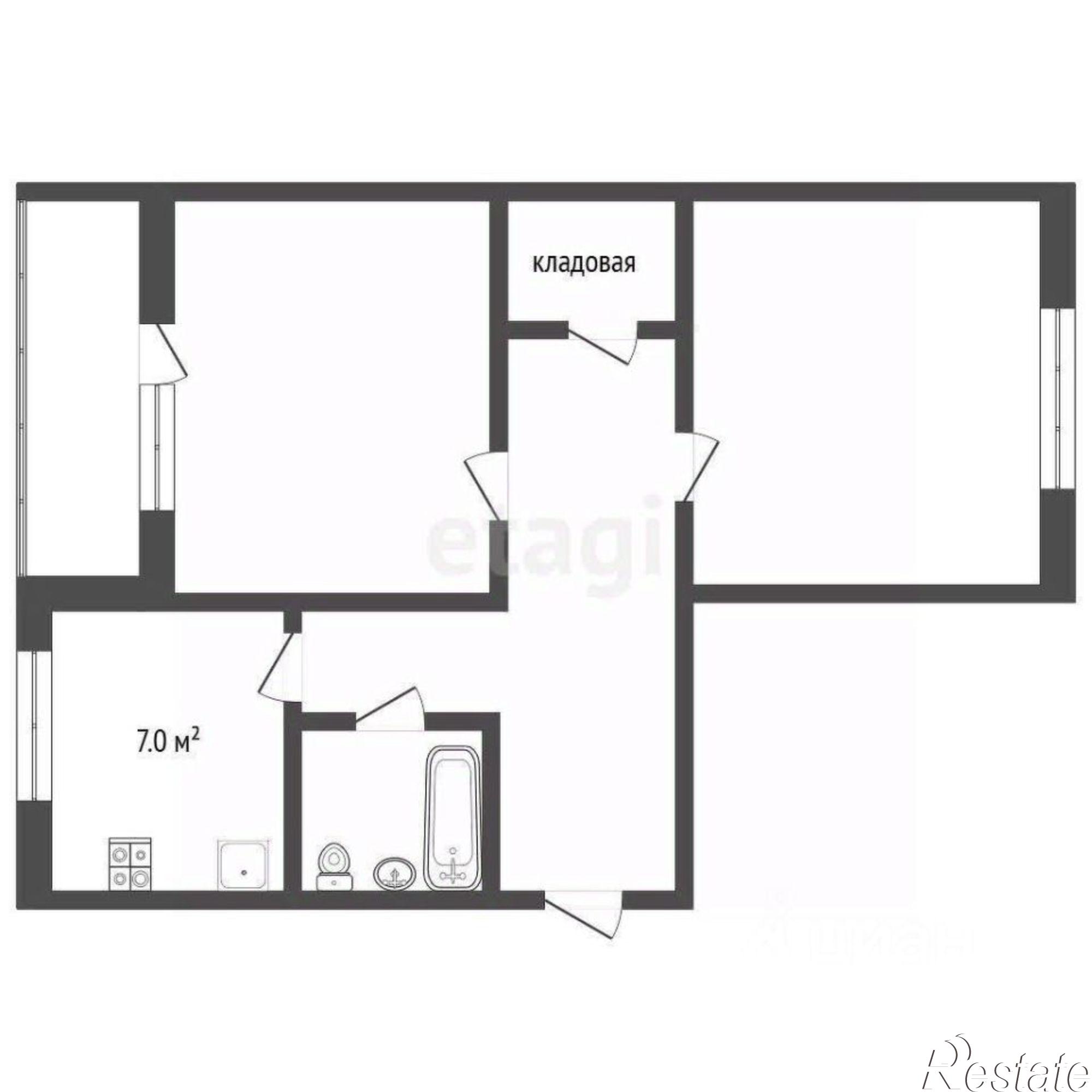 Купить квартиру за 4 250 000 рублей на улица Серго Орджоникидзе, 4