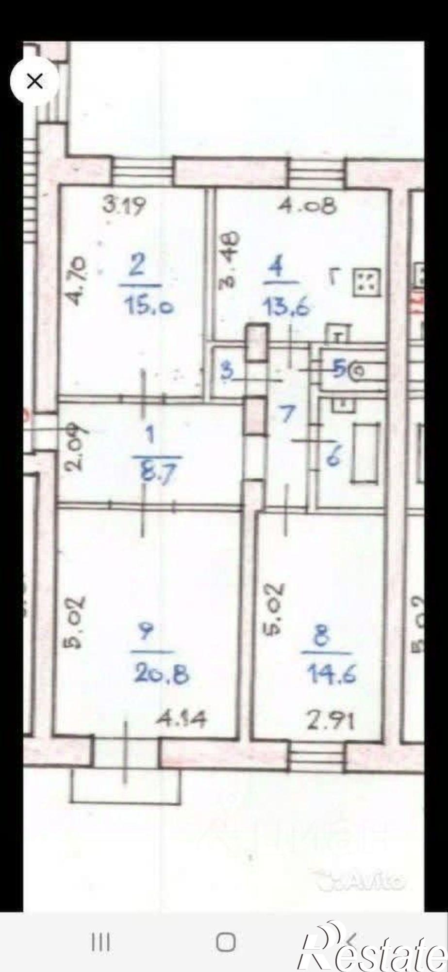 Купить квартиру за 4 100 000 рублей на Дружная улица, 26