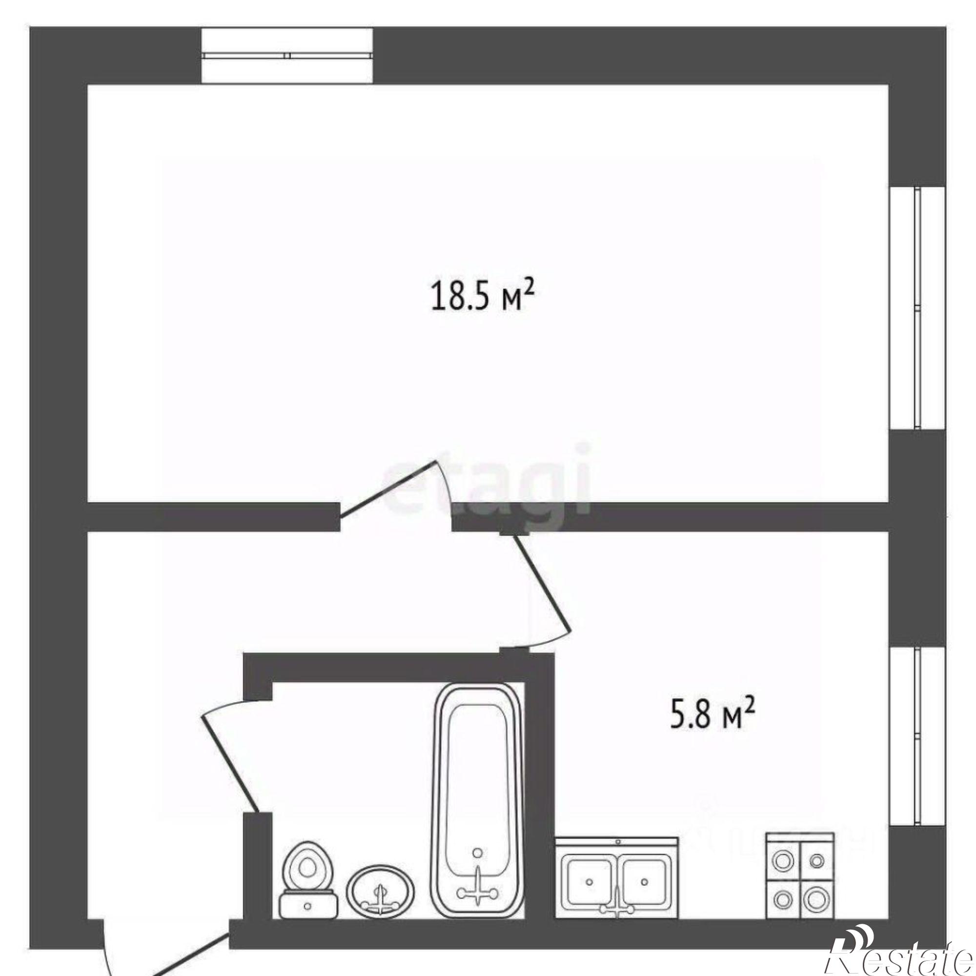 Купить квартиру за 2 750 000 рублей на улица Блюхера, 86/9