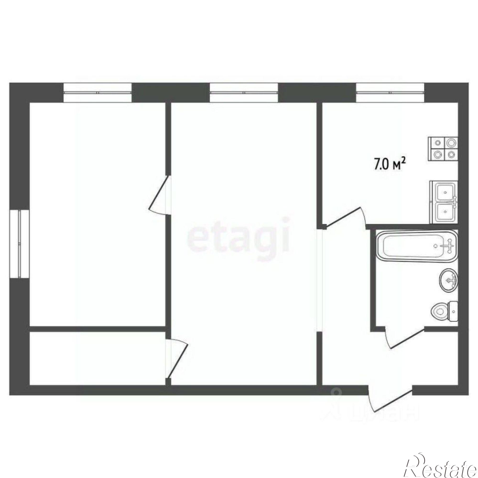 Купить квартиру за 2 900 000 рублей на улица Щепкина, 7