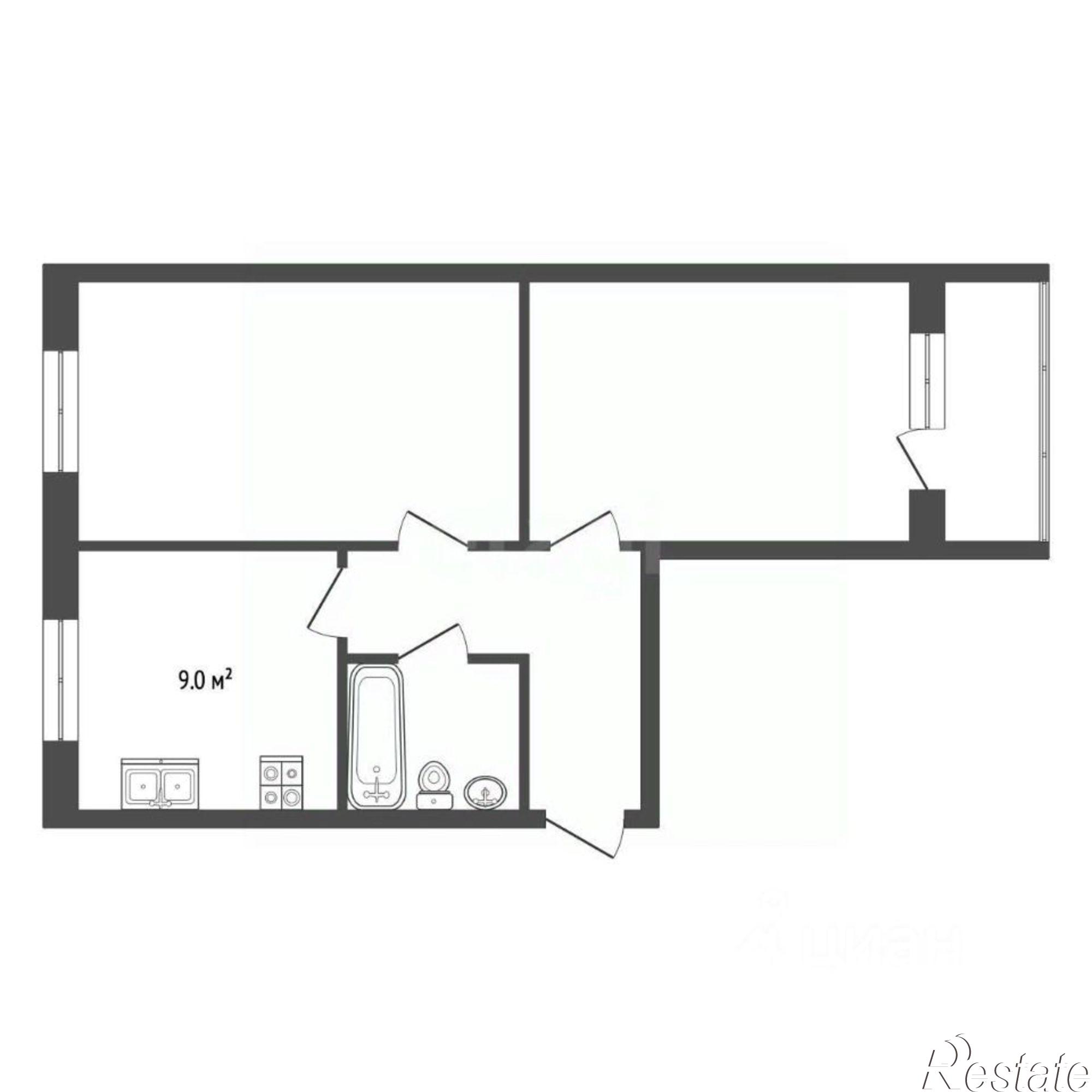 Купить квартиру за 3 600 000 рублей на Ленинградский проспект, 63