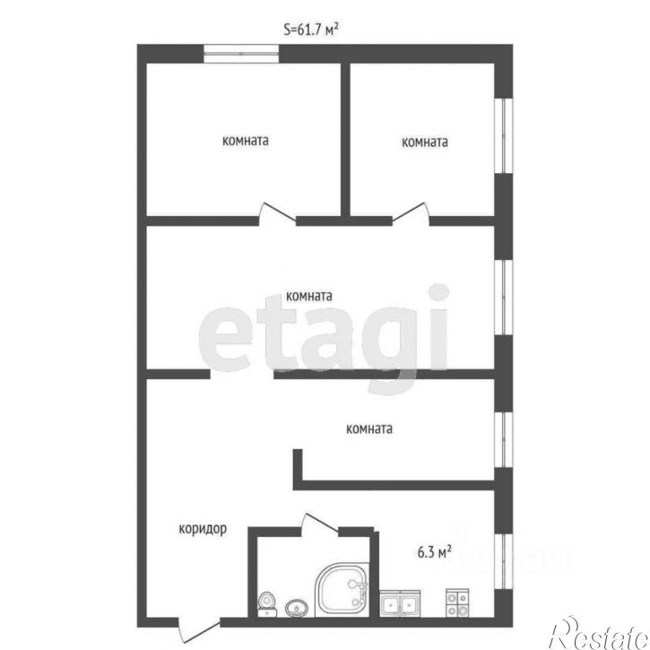 4-комн квартира Большая Норская улица, 13,  д. 13