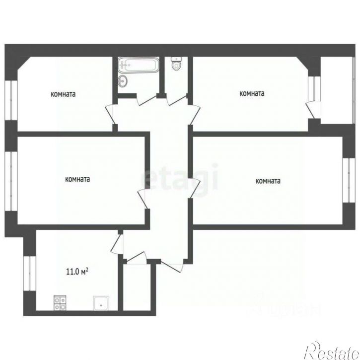 4-комн квартира Ленинградский проспект, 66 к5,  д. 66 к5